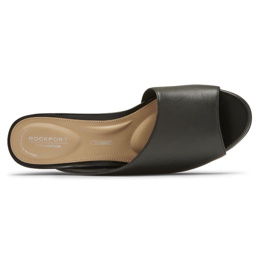 Sandalias Rockport Mujer Mexico - Total Motion Taylor Asymmetrical Negros - PYDRQ7293